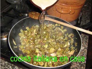 preparar salsa de alcachofas