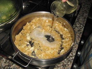 como preparar el arroz con champagne