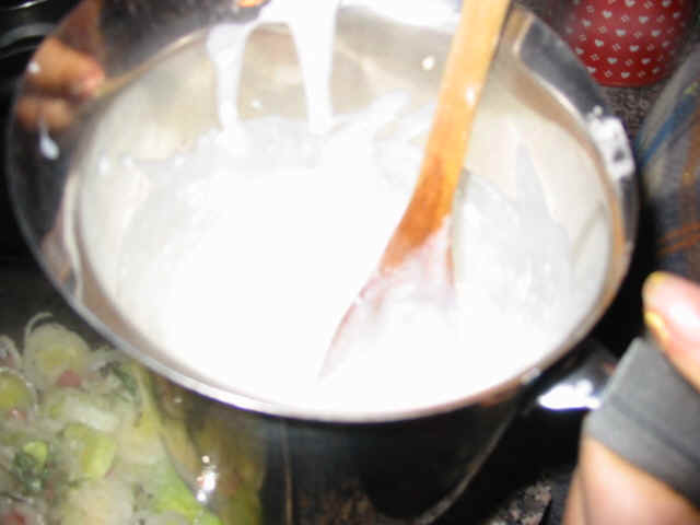 mezclar la salsa